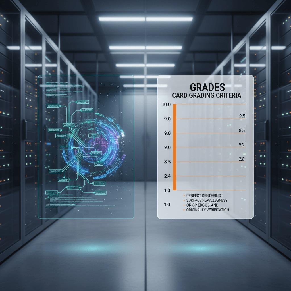 Algorithm and card grading criteria chart in a modern digital setting